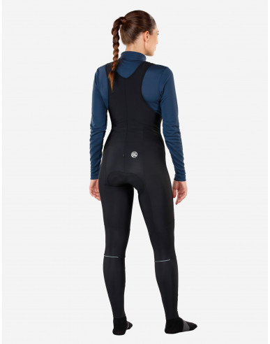 Women cycling thermal bib tights LOGIQUE