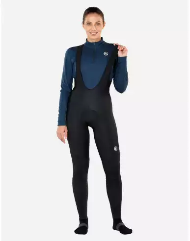 Women cycling thermal bib tights LOGIQUE