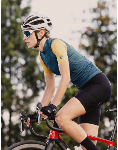 da donna bib 3D imbottiti con gel FDX Pantaloncini da ciclista per ciclismo 