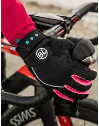 Gants cyclisme hiver avec gel femme...
