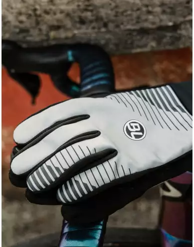 Guanti ciclismo inverno riflettenti LUCE (+3° +11°) BL Bicycle Line