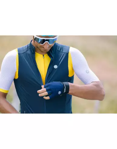 Gilet ciclismo uomo antivento e...