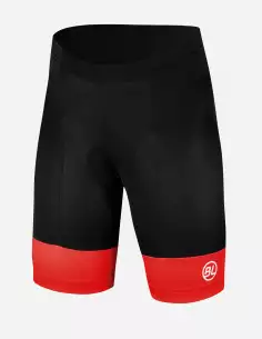 cuissard cyclisme enfant SVEN noir/rouge