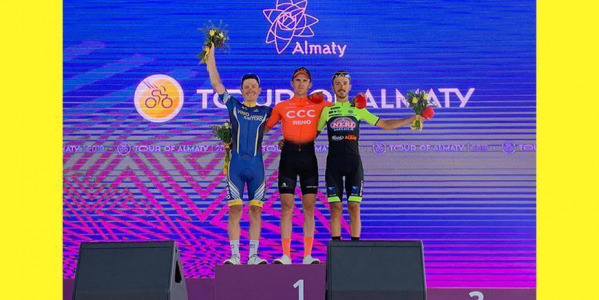 TOUR OF ALMATY DAVIDE GABBURO ON THE PODIUM IN THE 1ST STAGE