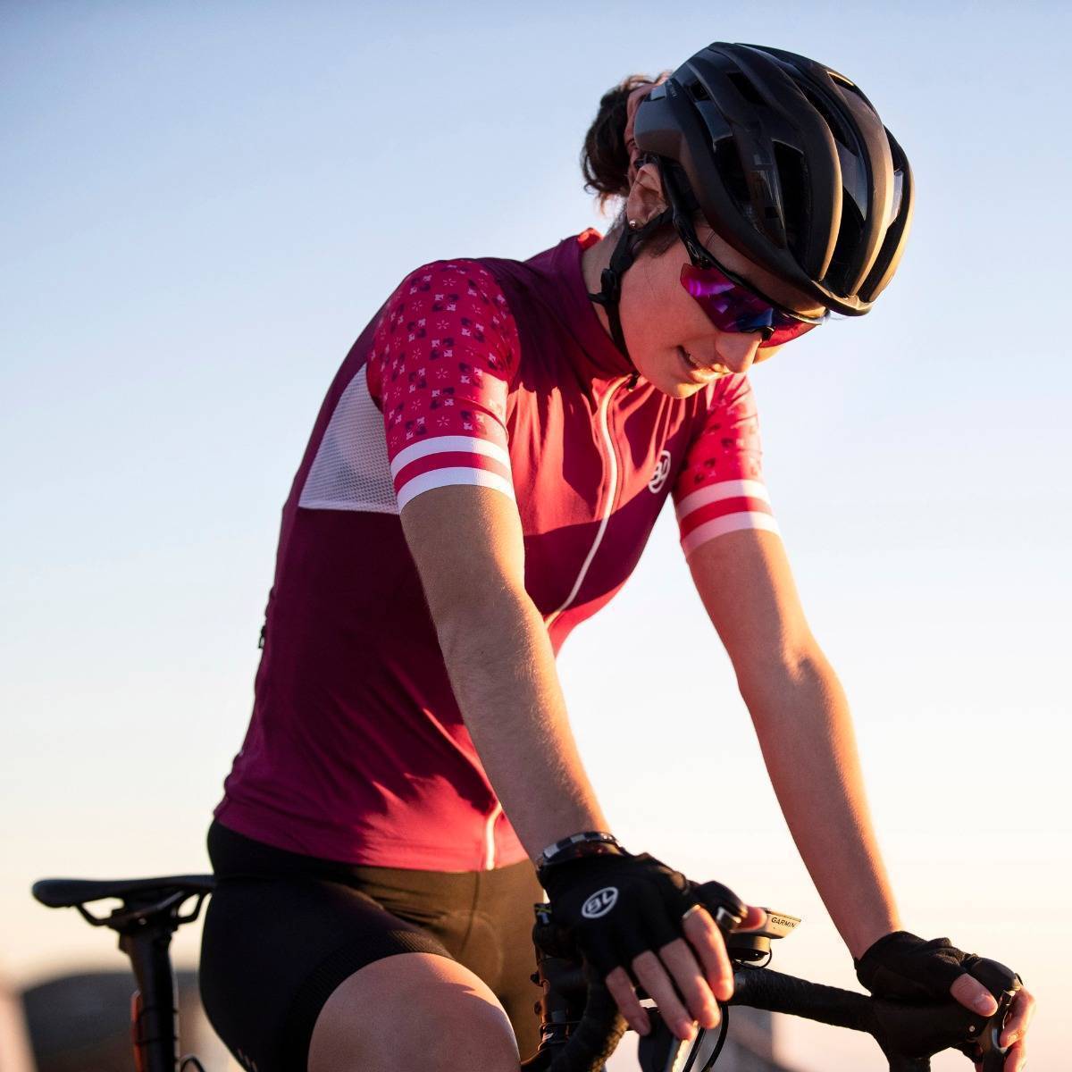 Women's short-sleeved cycling jersey Ninfea