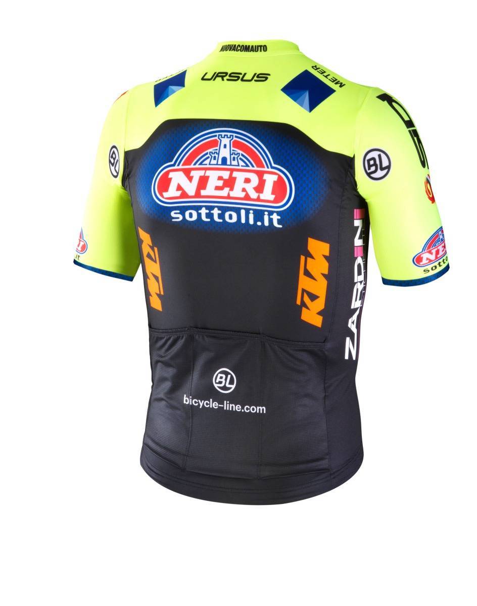 Nouveau maillot 2019 équipe Neri Sottoli-Selle Italia-KTM pour BL Bicycle Line